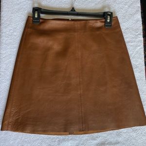 Theory leather pencil skirt
